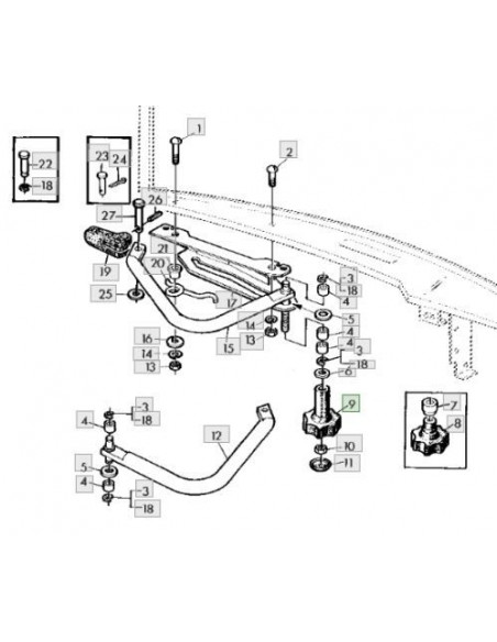 Pomo regulador cierre puerta