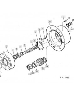 Clip almenado semipalier cubo reductor