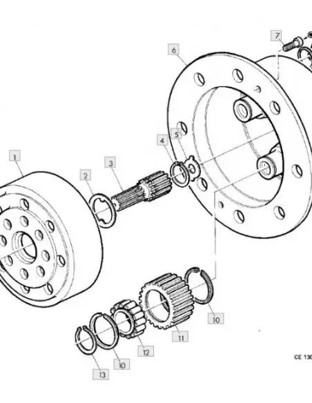 Anillo clip semipalier cubo reductor
