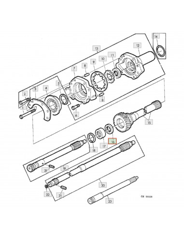 Retén eje bomba aceite transmisión