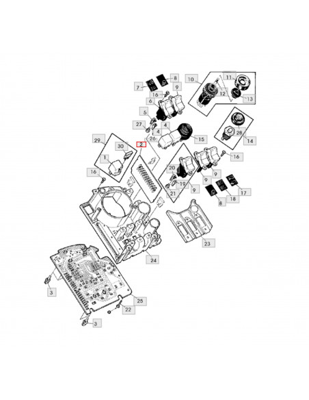 Circuito placa impresa cuadro eléctrico