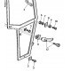 Chapa soporte cerradura puerta cabina