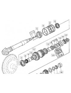 Lámina suplemento 0.15mm grupo cónico