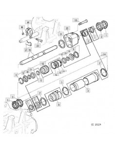 Juego de reparación cilindro dirección hidraúlico doble tracción