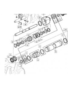 Retén cilindro dirección hidráulica doble tracción