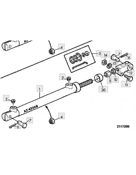 Juego de retenes cilindro hidráulico variador velocidad