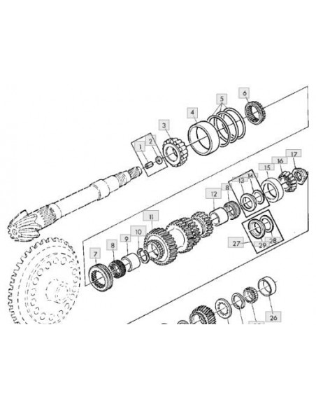 Lámina suplemento 0.15mm grupo cónico