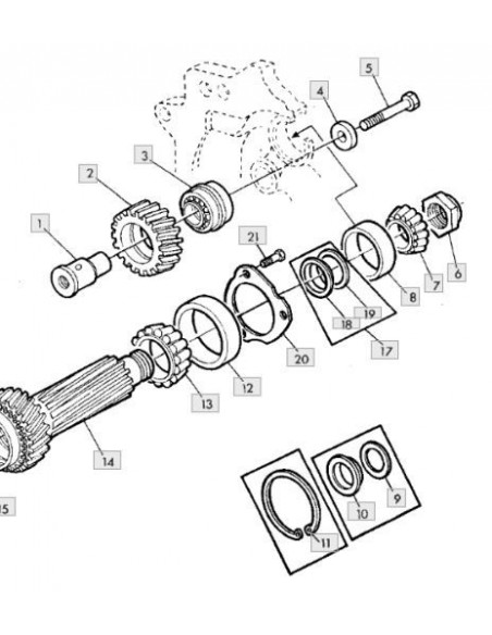 Lámina suplemento 0.7mm caja de cambios