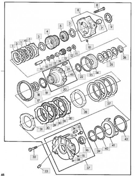 Aguja tambor embrague hi-lo
