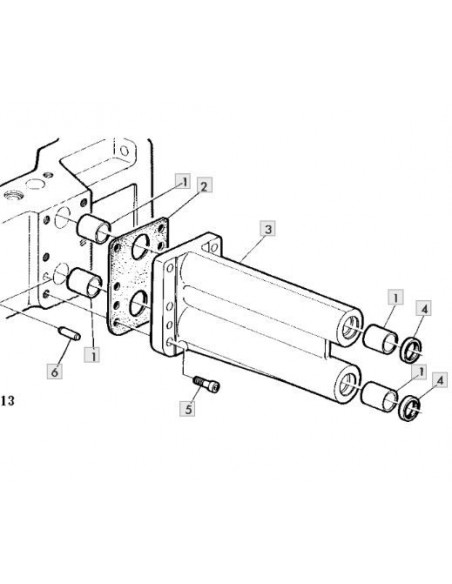 Retén soporte eje varillaje