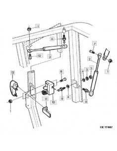 Tornillo fijación cerradura interior cabina M1