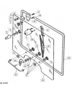 Tuerca bisagra luna cristal
