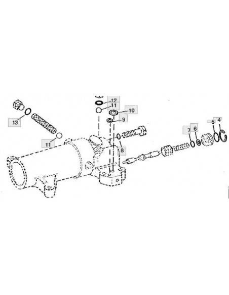 Goma cierre camisa pistón elevador