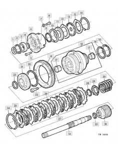 Anillo segmento pistón transmisión