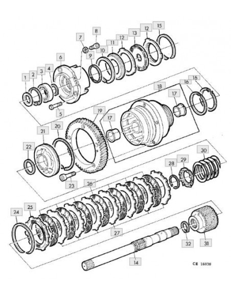 Anillo segmento pistón transmisión