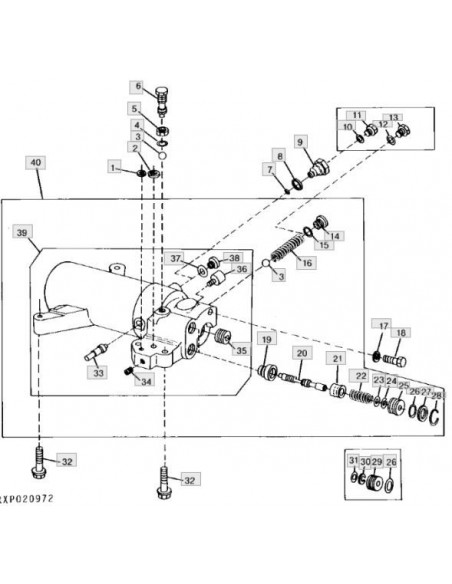 Anillo goma válvula camisa elevador