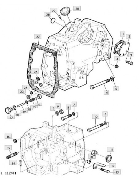 Goma cierre carcasa caja de cambios