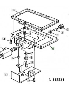 Arandela tapa electroválvula doble tracción