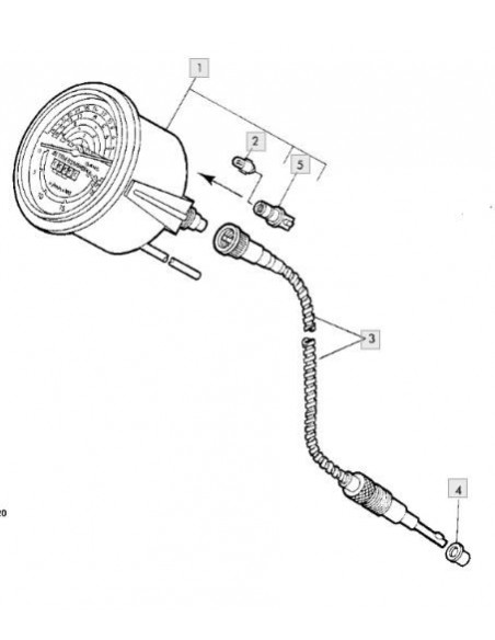 Casquillo nylon cable cuenta horas