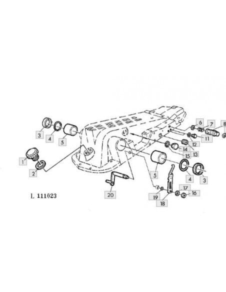 Goma tórica eje elevador
