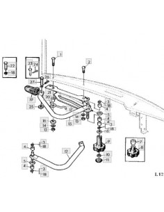 Bulón mango tirador puerta cabina SG2