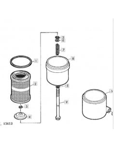 Chapa inferior filtro hidráulico