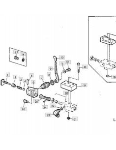 Anillo clip palanca distribuidor