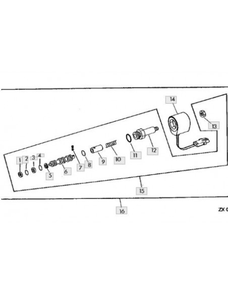 Goma tórica solenoide válvula doble tracción