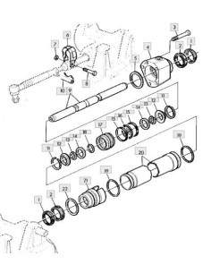 Goma tórica cilindro dirección doble tracción