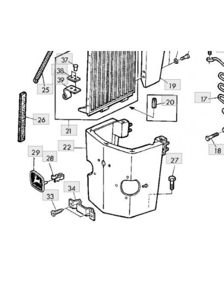 Abrazadera medallón frontal