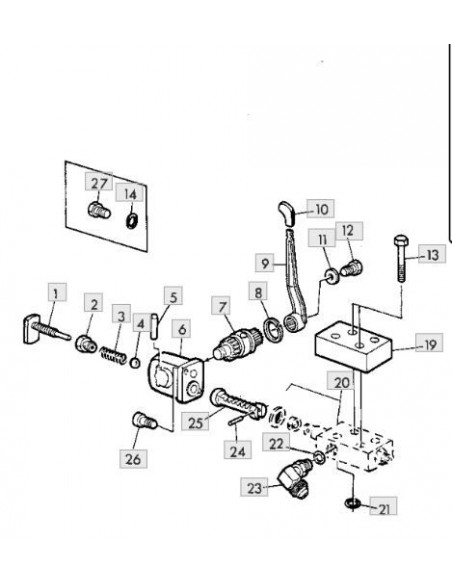 Goma tórica placa distribuidor