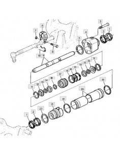 Goma tórica cilindro dirección doble tracción