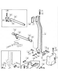 Muelle pulsador palanca freno de mano