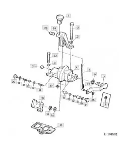 Pistón palanca accionamiento hi-lo