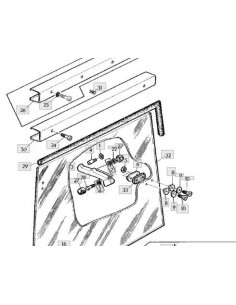 Junta cristal cabina