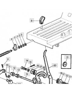 Mango asa palanca varillaje