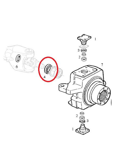 Retén Nudo Puente Delantero Ø 66,15 x 91 x 12,5/14 mm