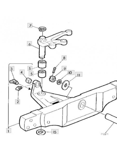 Anillo clip bulón estrella dirección
