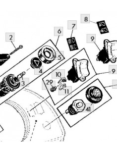 Pegatina tecla luces