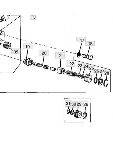 Tapón válvula camisa elevador