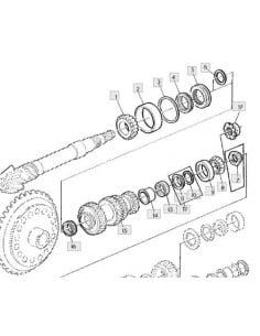 Rodamiento agujas eje "arbol de navidad" grupo