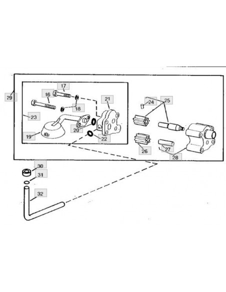 Tubería bomba aceite de motor