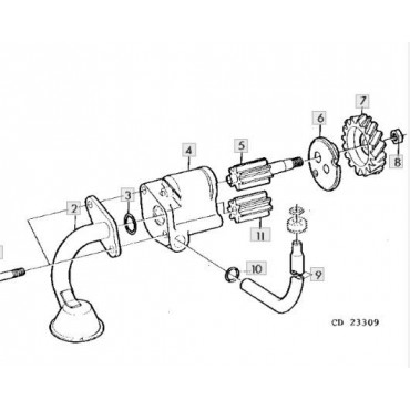 Tubo bomba aceite motor