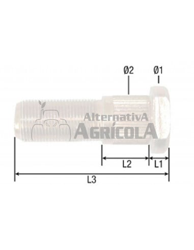 PERNO DE RUEDA M18 x 1,5 - L 64,3 mm
