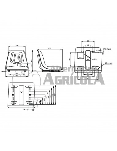 Asiento de PVC amarillo
