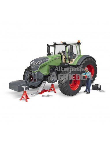 Tractor de juguete FENDT 1050 Vario con mecánico y accesorios escala 1:16