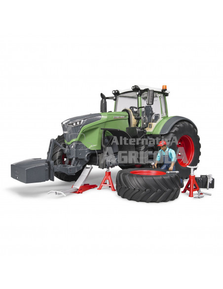 Tractor de juguete FENDT 1050 Vario con mecánico y accesorios escala 1:16