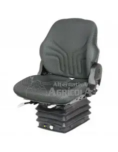 Asiento Grammer Compacto Comfort W para tractores Fruteros y Viñedos con Suspensión Neumática con compresor de 12v - Tela