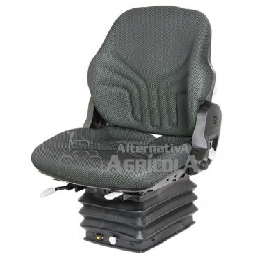Asiento Grammer Compacto Comfort W para tractores Fruteros y Viñedos con Suspensión Neumática con compresor de 12v - Tela