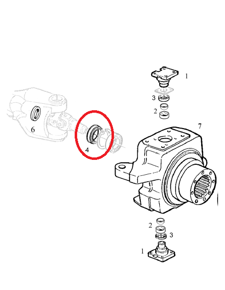 Retén nudo puente delantero Ø 53,2 x 78 x 13/14 mm